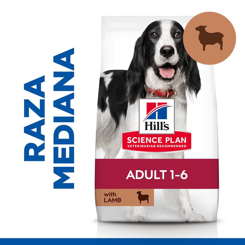 Hill's Science Plan Adult Medium Cordero y Arroz pienso para perros, , large image number null